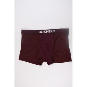 Boxhero Mens Boxer Briefs Mesh Performance Underwear Maroon Large NEW